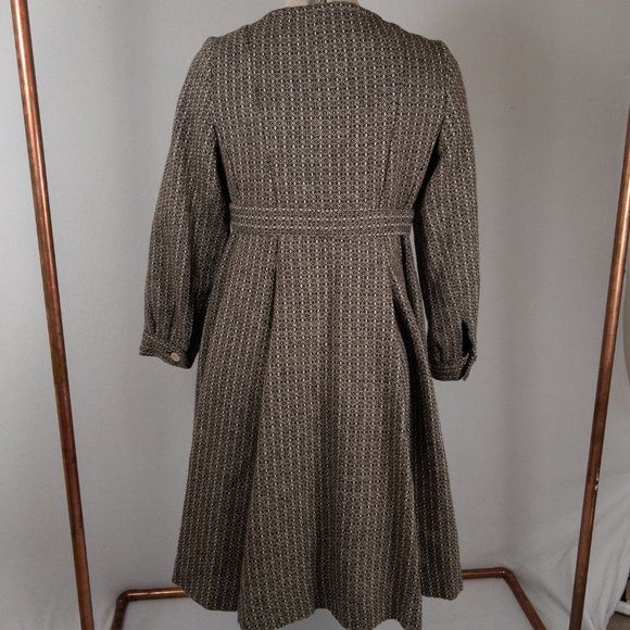 Mon Petit Oiseau Women's M Wool Heavy Coat Jacket Peacoat Brown Anthropo… - Picture 5 of 11